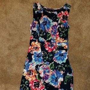 Floral Tank Fitted Dress